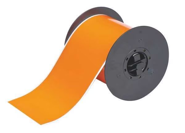 Tape, Orange, Labels/Roll: Continuous, Brady, Mfr#: B30C-4000-595-OR