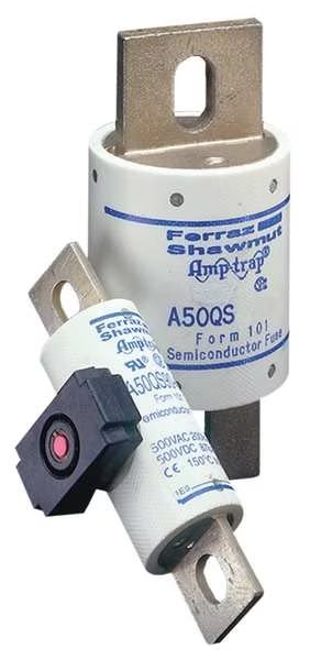 Semiconductor Fuse, Fast Acting, 450 A, A50QS Series, 500V AC, 500V DC, 4-1/2