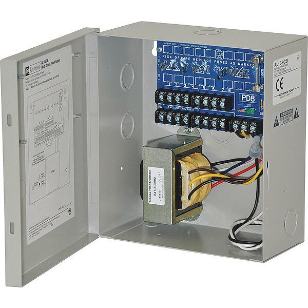 Power Supply, Outputs 8, Amps 6, Altronix, Mfr#: AL168CB