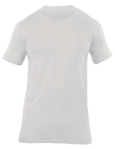 Utili-T Crew Neck Shirt, White, M, PK3, 5.11, Mfr# 40016