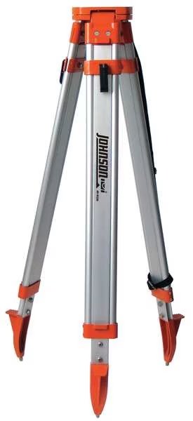 Tripod, 5/8-11, 48 to 60 In L, Aluminum, Johnson Level & Tool, Mfr#: 40-6335