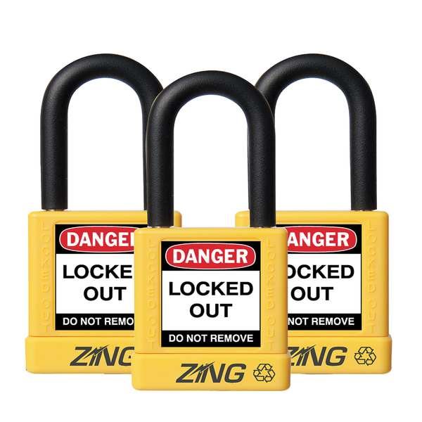 Lockout Padlock, KA, Yellow, 1-3/4