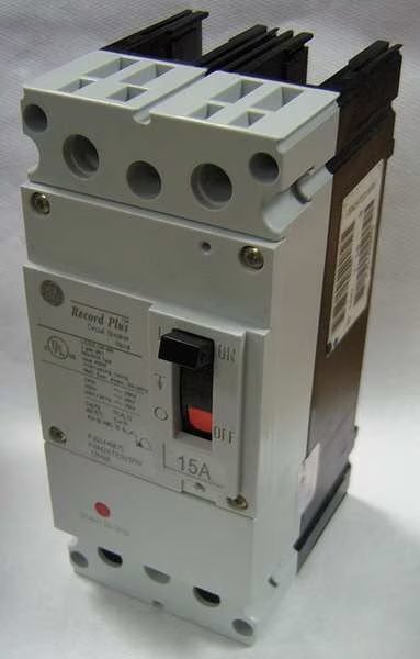 Molded Case Circuit Breaker, 20 A, 347/600V AC, 2 Pole, Free Standing Mounting Style, FBH Series, GE, Mfr# FBH26TE020R