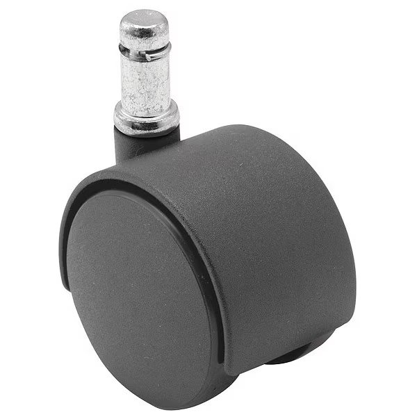 50mm Non-Marking Nylon Swivel Caster, No Brake, Loads Up To 75 lb, SHEPHERD CASTER, Mfr# PTW50223BK