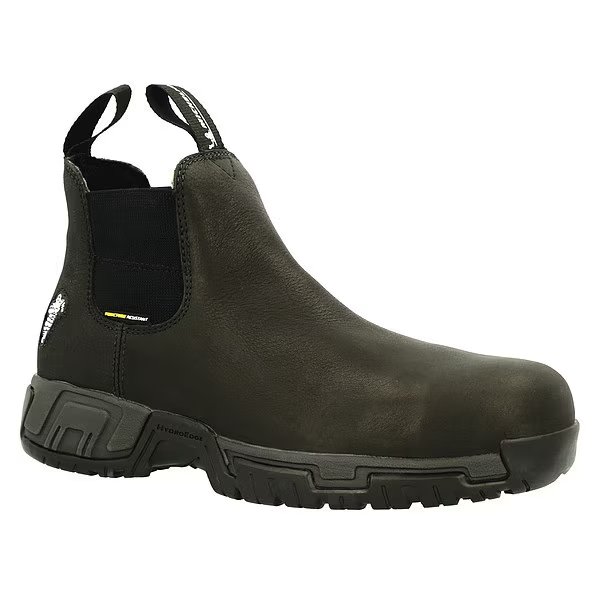 8-1/2 Size Men's Chelsea Boot Alloy Work Boot , Black, MICHELIN, Mfr# MIC0008