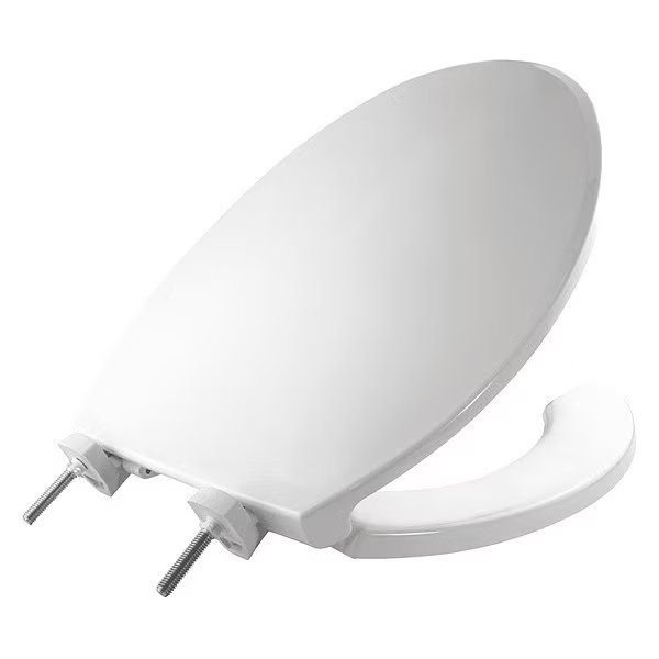 Toilet Seat, Open Front, Standard, White, Bemis, Mfr#: 7650TDG-000