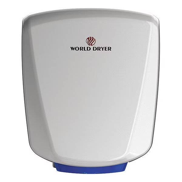 Hand Dryer, White, Al Cover, World Dryer, Mfr#: Q-974A2