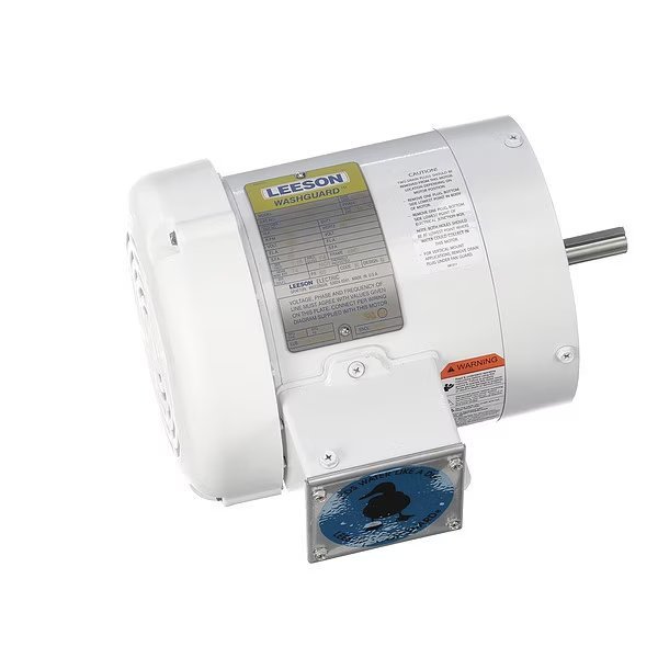 Washdown Motor, 1/2 HP, 1725, 56C, 575V, LEESON, Mfr# 112483.00