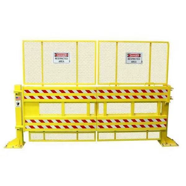Safety Gate, Manual, Steel, 12 ft Gate W, Defender Gate, Mfr#: DG20-10-SG-LH