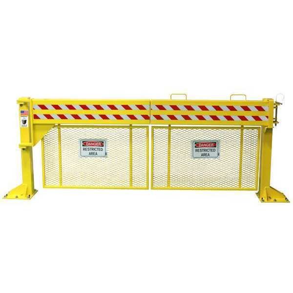 Safety Gate, Manual, Steel, 12 ft Gate W, DEFENDER GATE, Mfr# DG10-10-SG-LH