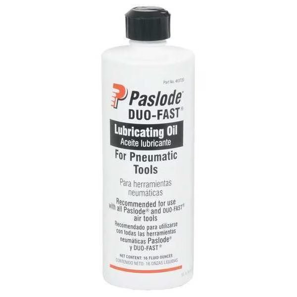 Air Tool Oil, Bottle, 16 oz Container Size, PASLODE, Mfr# 403720