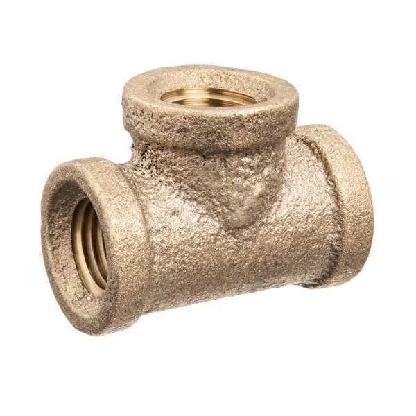 Tee, Brass, 1 1/4 in Pipe Size, Female BSPT, EnjoyTool select, Mfr# ZUSA-PF-10455