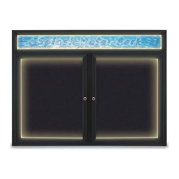 Corkboard, Rubber Backing/Black, 48