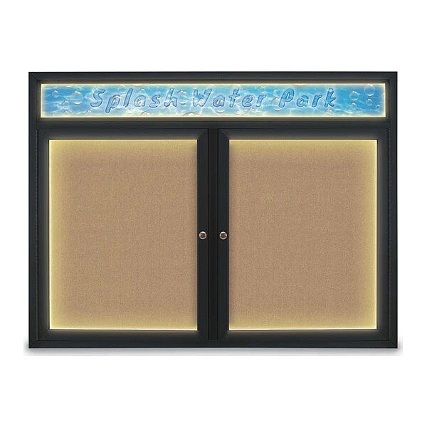 Corkboard, Buff/Black, 48