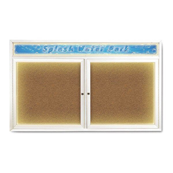 Corkboard, Synthetic Forbo/White, 60
