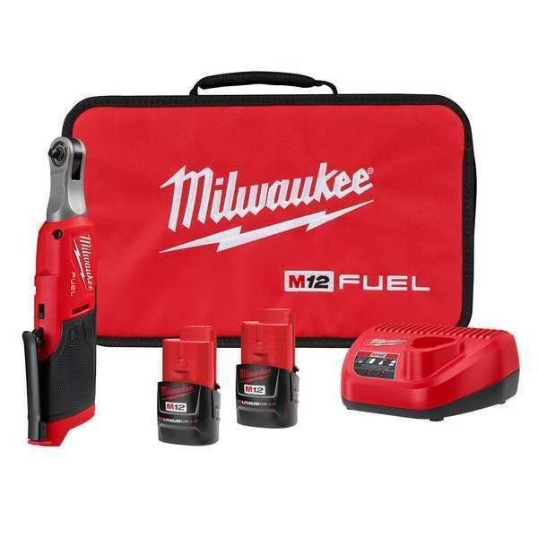 M12 FUEL 1/4 in. High Speed Ratchet Kit, Milwaukee Tool, Mfr#: 2566-22