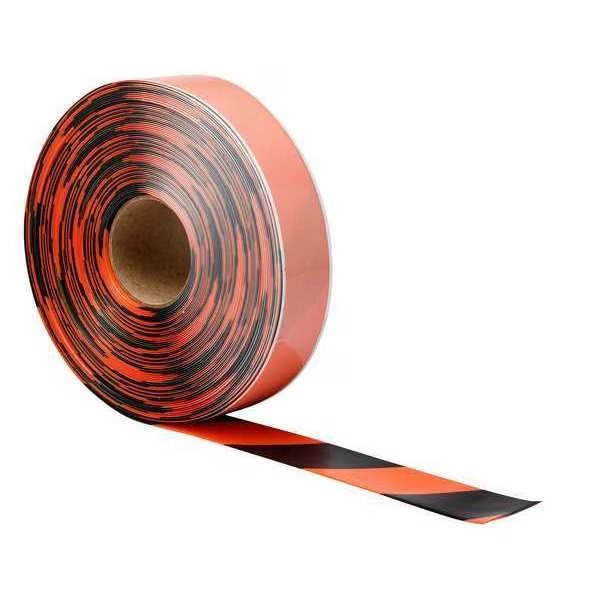 Floor Tape, Black/Orange, 2 inx100 ft, Roll, Brady, Mfr#: 170081