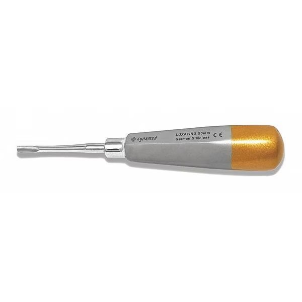 Dental Luxating Elevator, 3 mm, Gold, Cynamed, Mfr#: CYZR-0841