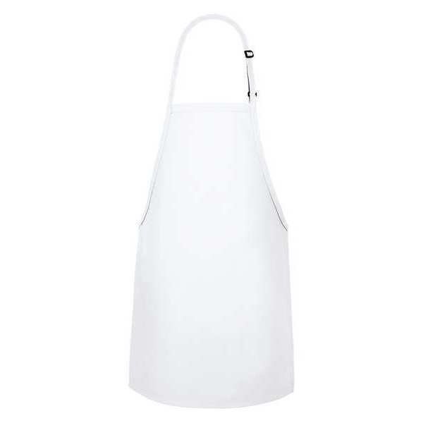 Bib Apron, No Pocket, F33L, White, FAME FABRICS, Mfr# 82623