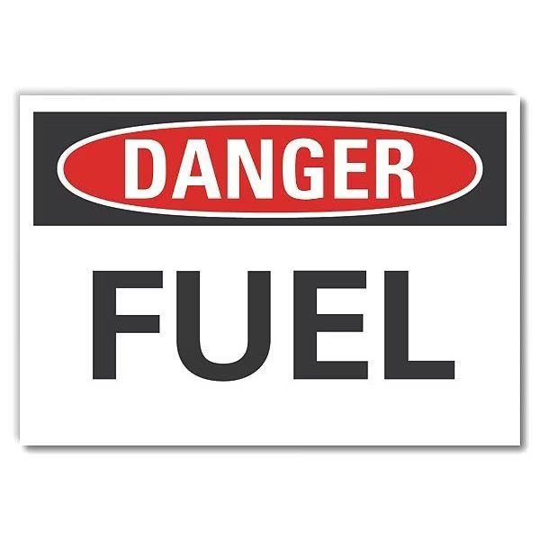 Danger Sign, 7 in H, 10 in W, Non-PVC Polymer, Vertical Rectangle, English, LCU4-0298-ED_10x7, Lyle, Mfr#: LCU4-0298-ED_10x7