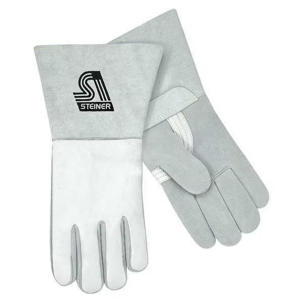 MIG/Stick Welding Gloves, Elkskin Palm, 2XL, PR, Steiner, Mfr#: 7502-2X