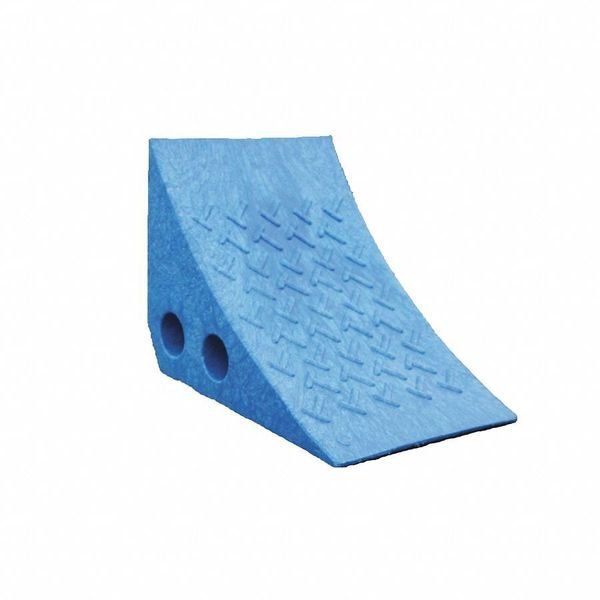 Parking Wheel Chock, Plastic, Blue, Plastics R Unique, Mfr#: PWC-BL