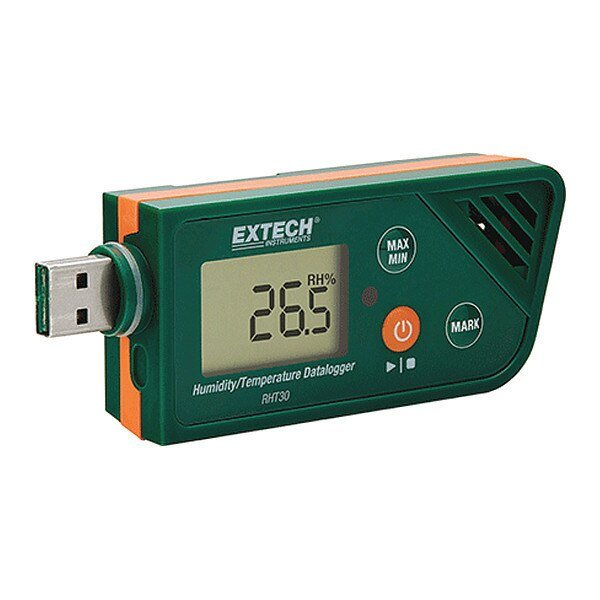USB Humidity/Temperature Datalogger, Extech, Mfr#: RHT30