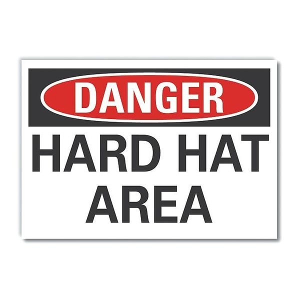 Decal Danger Hard Hat Area, 14