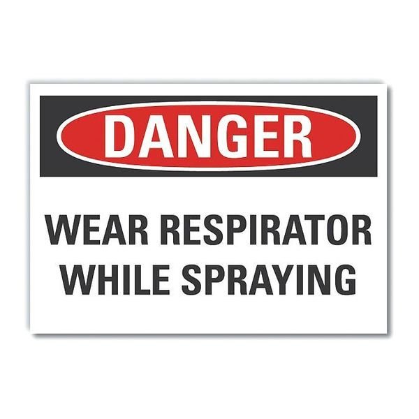 Decal Danger Wear Respirator, 14