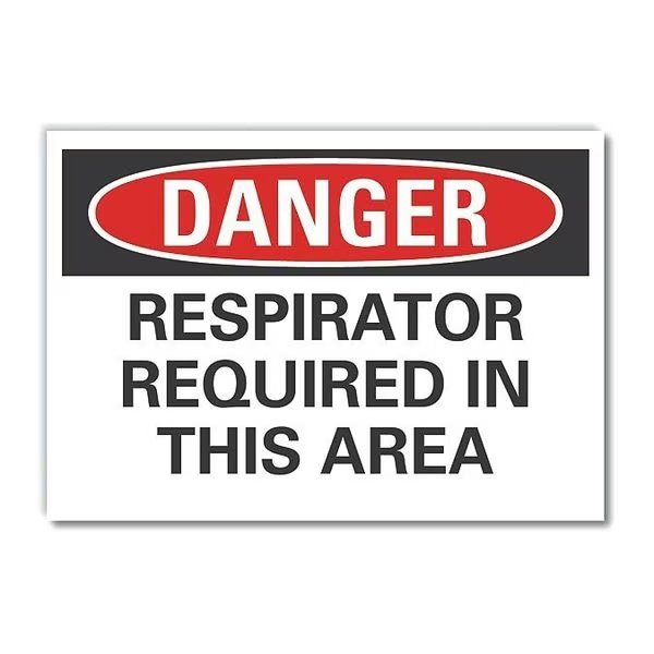 Refl Decal Danger Respirator, 5