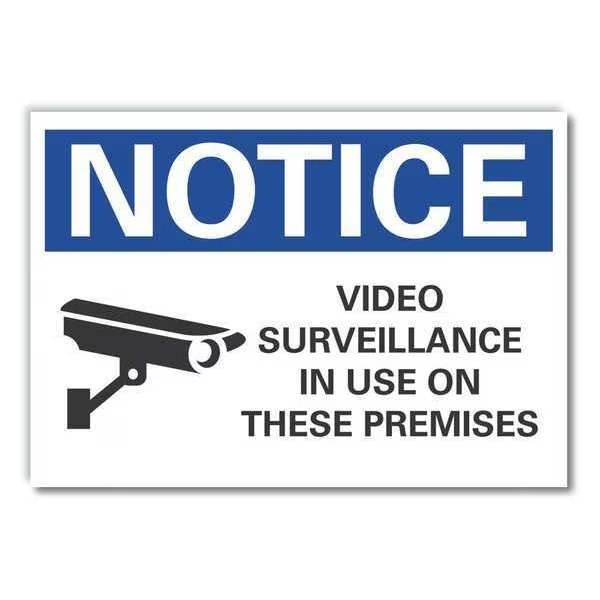 Video Surveillance Notice, Decal, 10