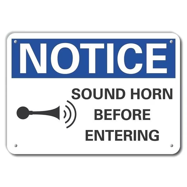 Caution Sign, 7 in H, 10 in W, Aluminum, Vertical Rectangle, English, LCU5-0075-NA_10X7, LYLE, Mfr# LCU5-0075-NA_10X7