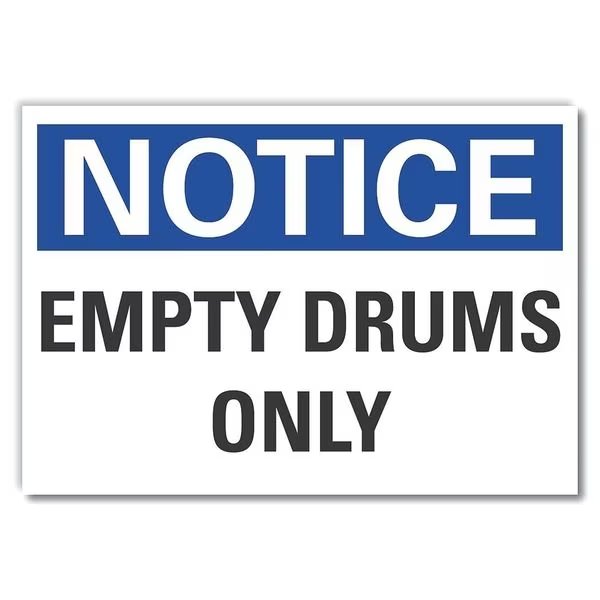 Storage Notice Label, 5 in Height, 7 in Width, Polyester, Horizontal Rectangle, English, LYLE, Mfr# LCU5-0097-ND_7X5