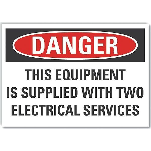 Decal, Danger This Equipment Is, 10 x 7