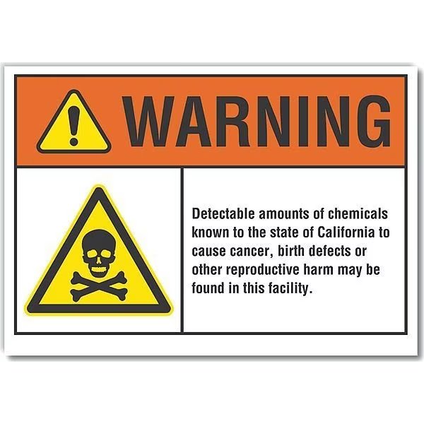 Chemicals Warning Label, 7 in Height, 10 in Width, Polyester, Vertical Rectangle, English, LYLE, Mfr# LCU6-0002-ND_10X7