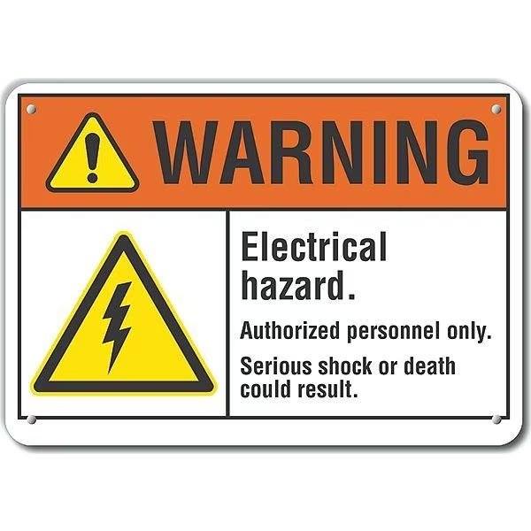 Decal, Warning Electrical Hazard, 10 x 7