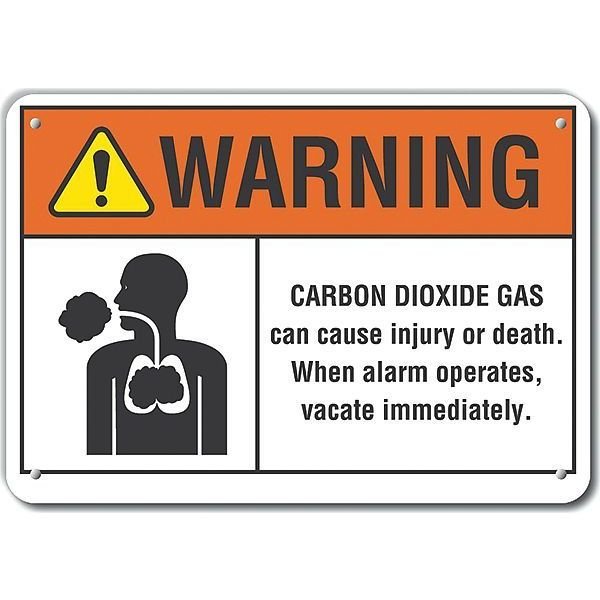 Decal, Reflective, Warning Carbon, 10 x 7