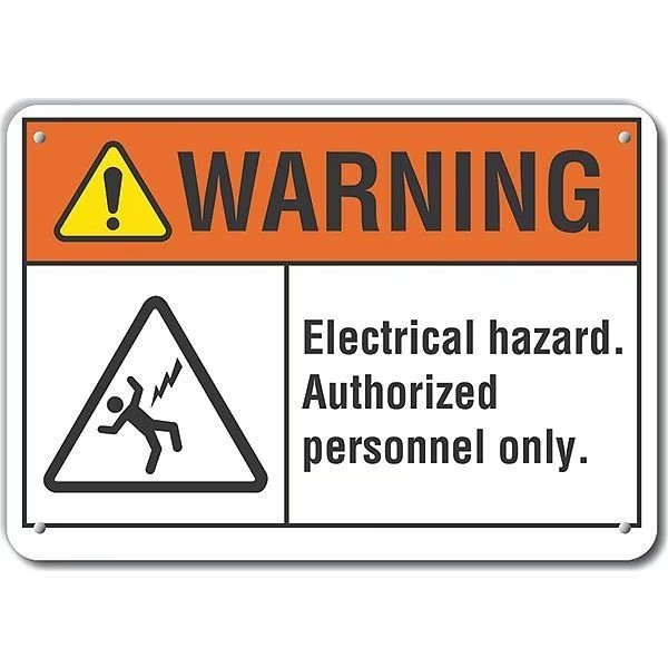 Decal, Warning Electrical Hazard, 14x10