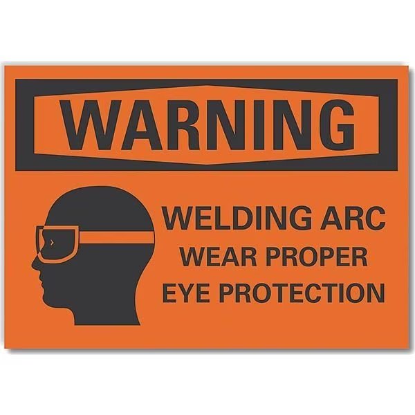 Decal, Warning Welding Arc Wear, 5 x 3.5
