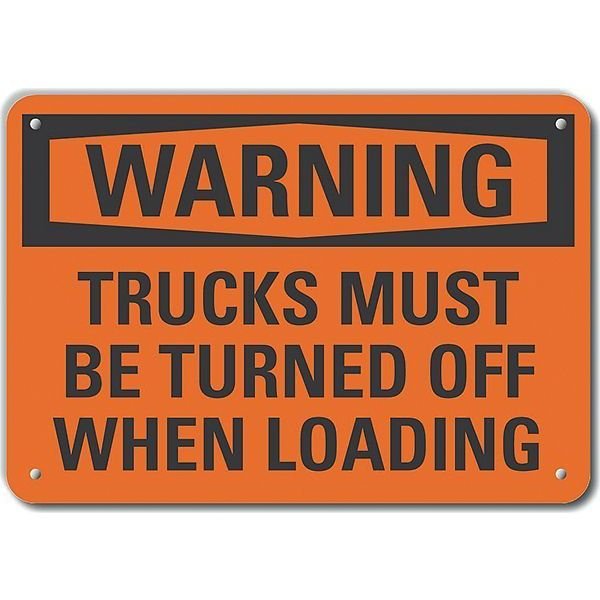 Notice Sign, 10 in H, 14 in W, Aluminum, Horizontal Rectangle, English, LCU6-0130-RA_14X10, LYLE, Mfr# LCU6-0130-RA_14X10