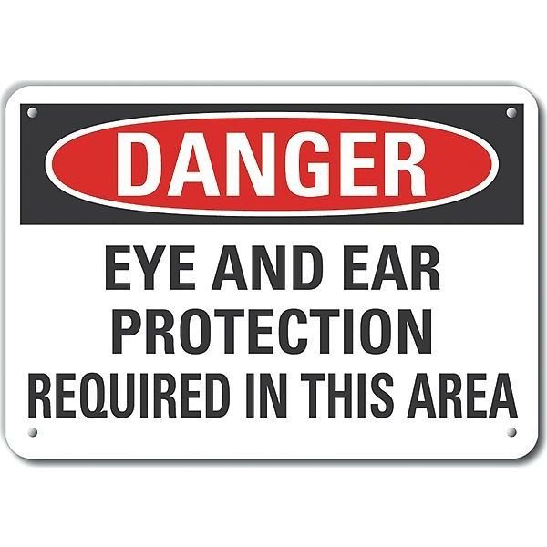 Decal, Danger Eye And Ear, 10 x 7