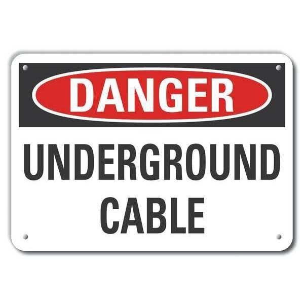 Alum Danger Underground Cable, 14
