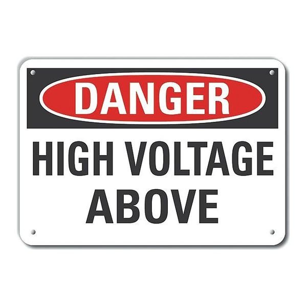Decal, Danger High Voltage, Plastic, 10x7
