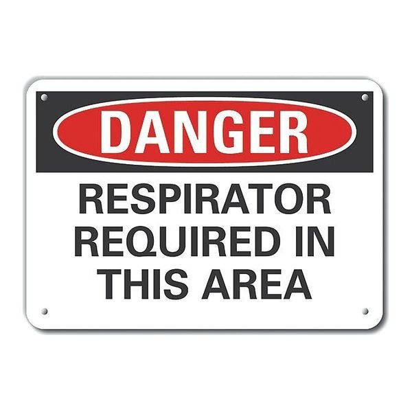 Alum Danger Respirator Required, 10