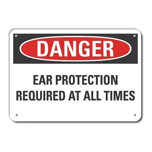 Refl Alum Danger Ear, 10