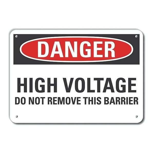 Refl Alum Danger High Voltage, 14