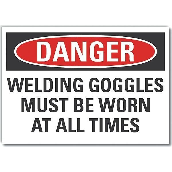 Decal, Reflective, Danger Welding, 14 x 10, LYLE, Mfr# LCU4-0595-RD_14X10