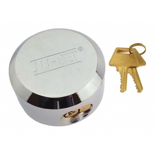 Puck Padlock, Solid Steel 2-7/8