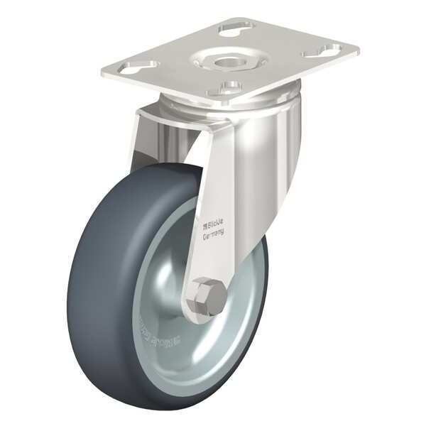 Swivel Plate Caster, TPR, 3-1/8