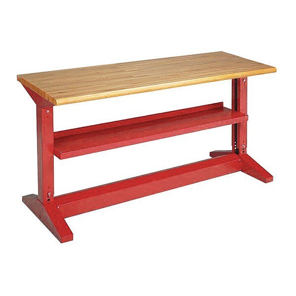 Iron-I Leg bench, RD, Equipto, Mfr#: 434-6W-RD